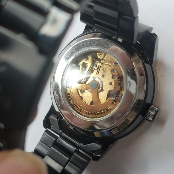 IK COLOURING Big Skeleton Case IK Mens Black Watch - Picture 10 of 10